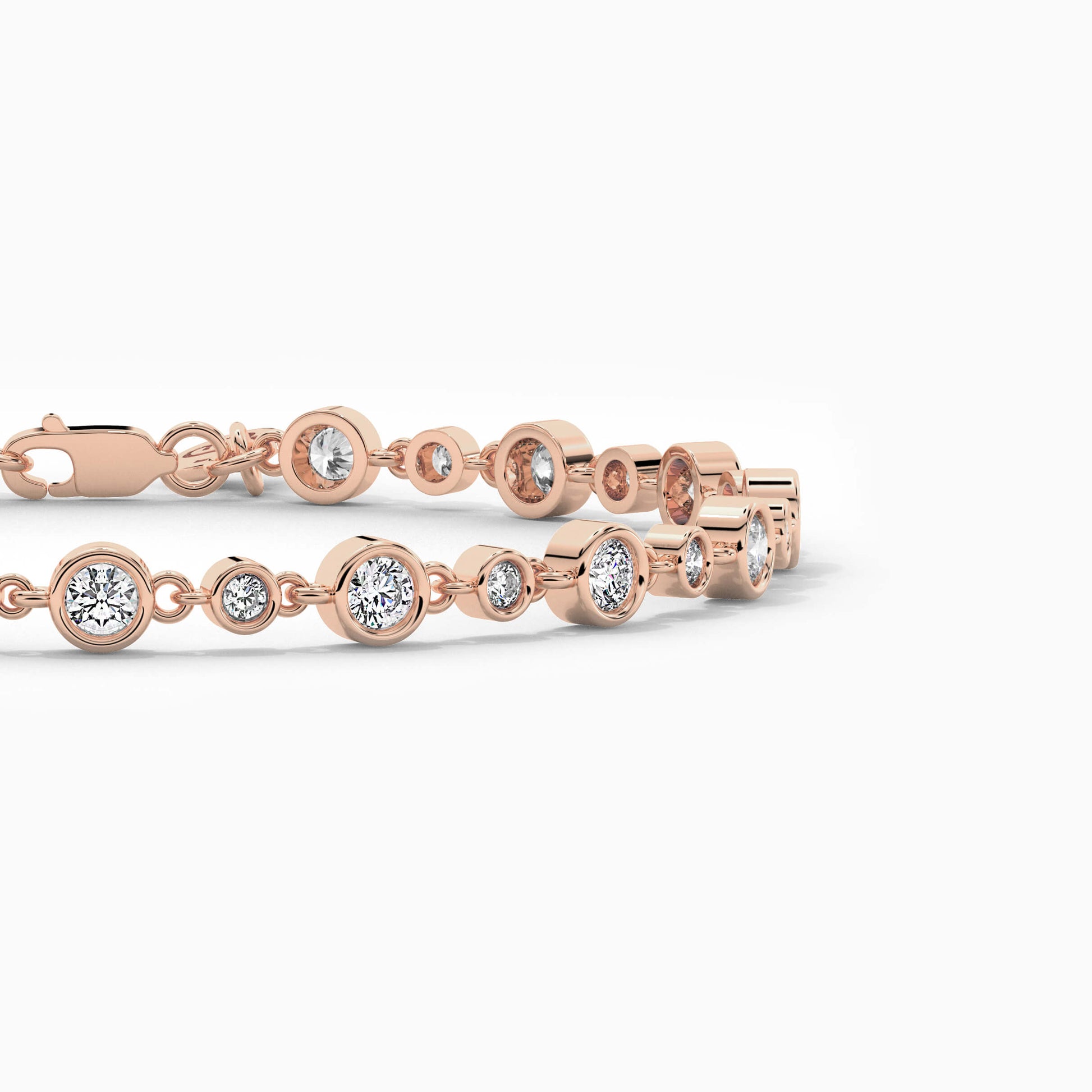 925 Silver Moissanite Diamond Tennis Bracelet