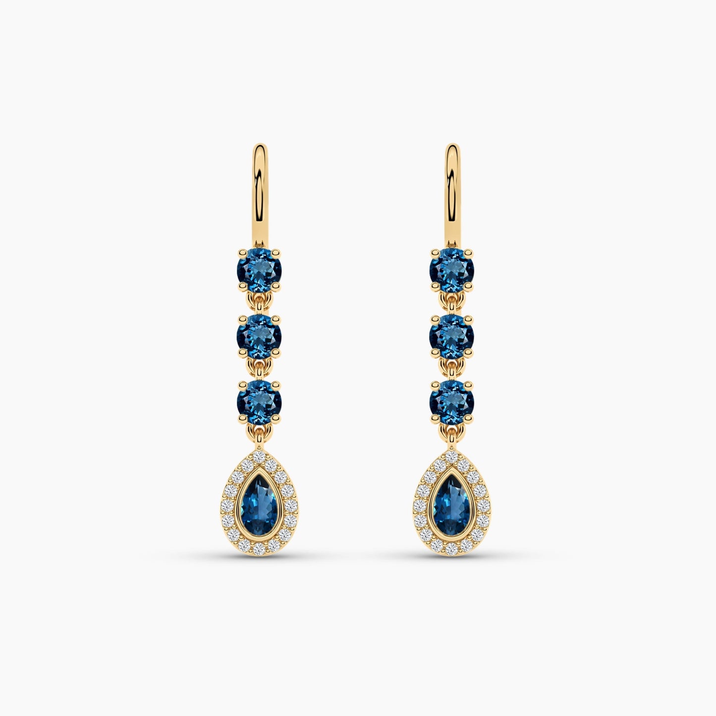 american diamond earrings
