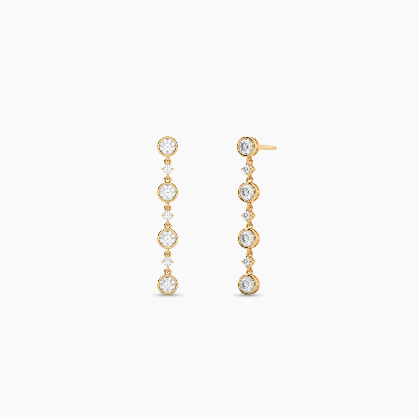 Diamond drop earrings