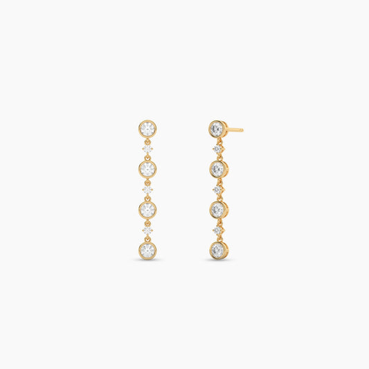 Diamond drop earrings