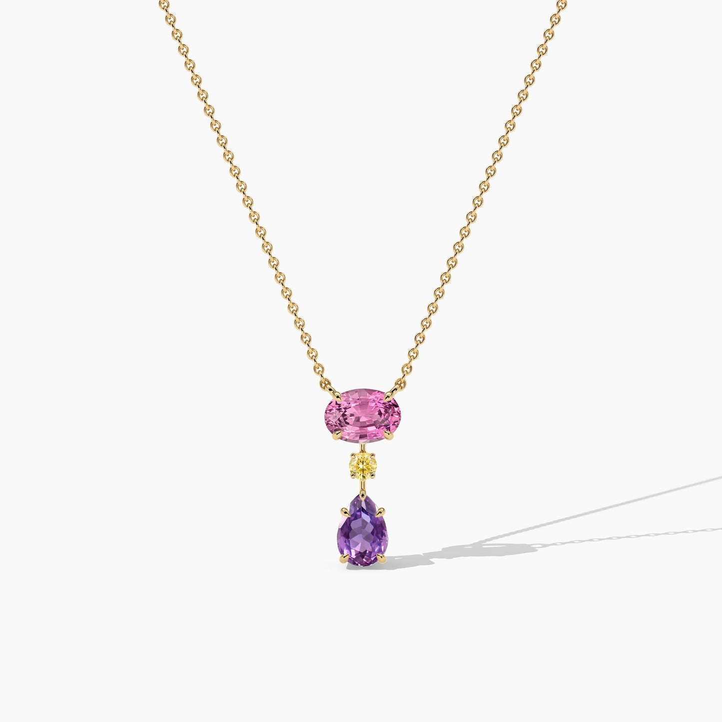 silver gemstone necklace