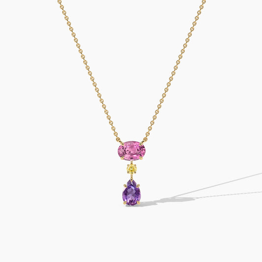 silver gemstone necklace