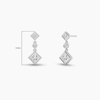 Silver earrings