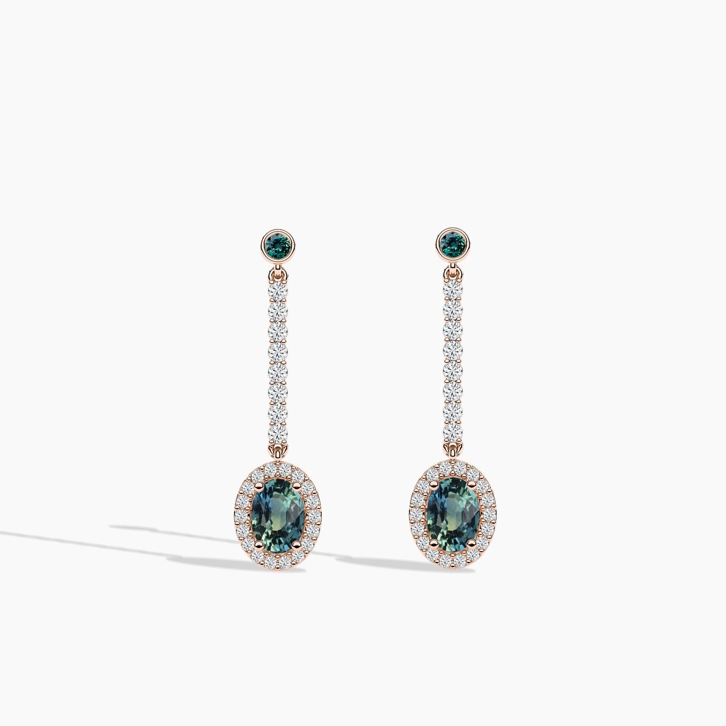 blue colour earrings