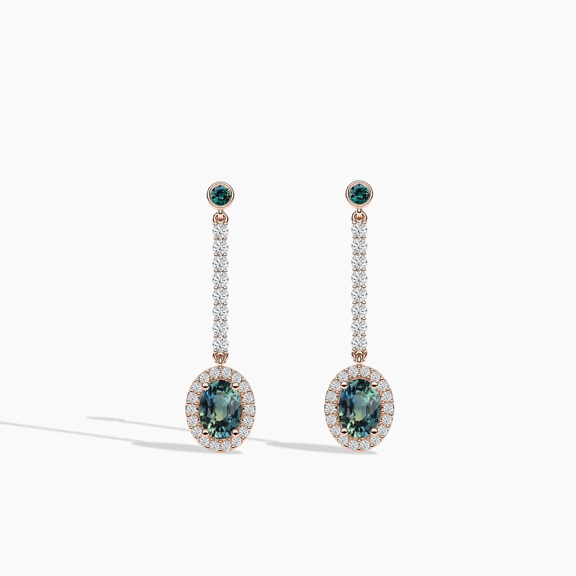 blue colour earrings