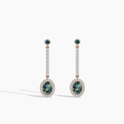 blue colour earrings