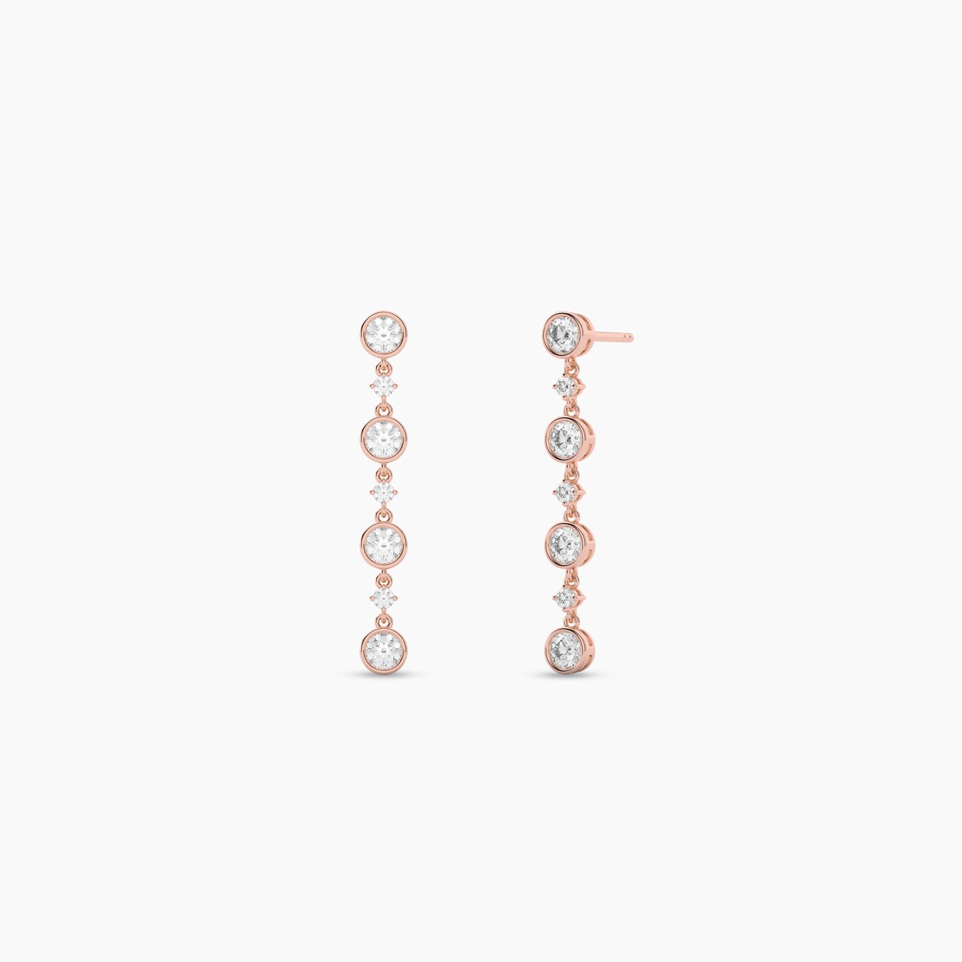 Diamond drop earrings