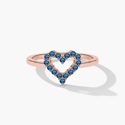 blue diamond ring