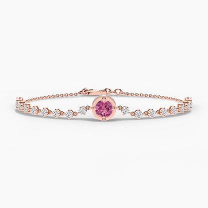 Pink bracelet rose gold