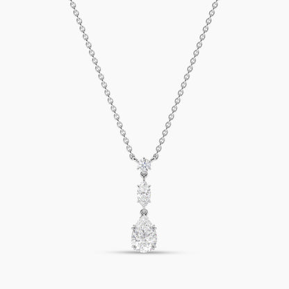 Diamond teardrop pendant necklace 