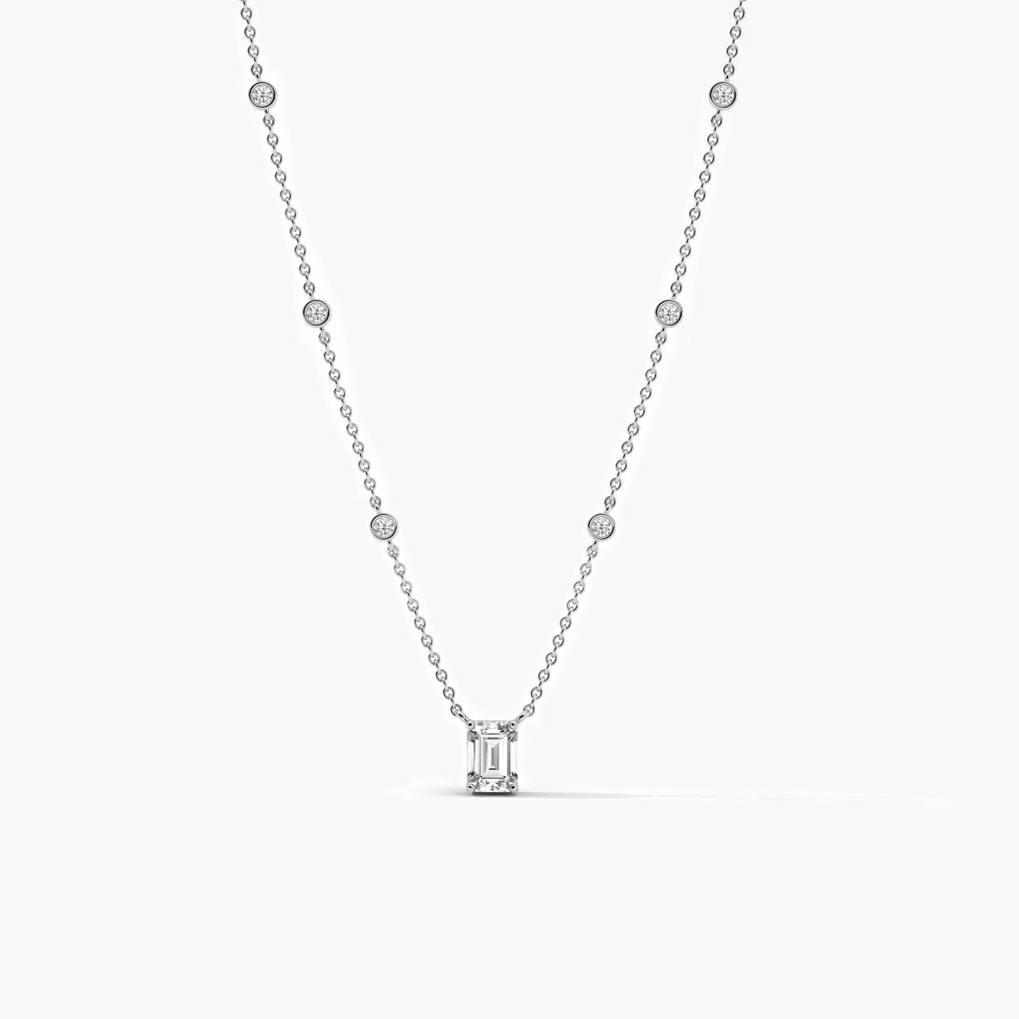 simple diamond necklace