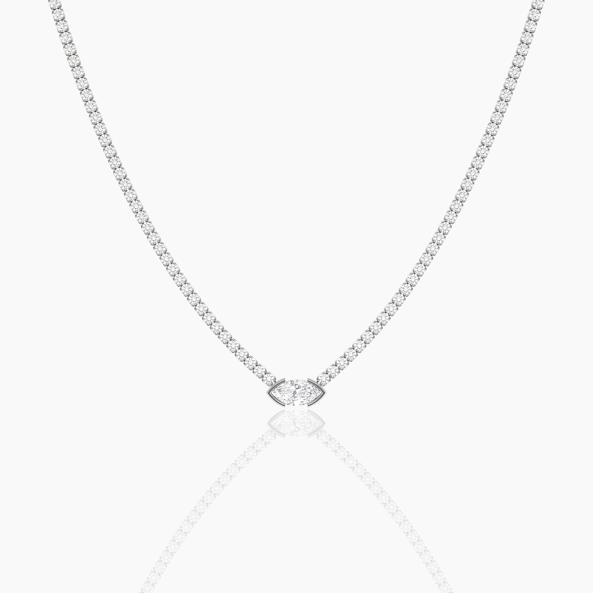 mens diamond tennis necklace