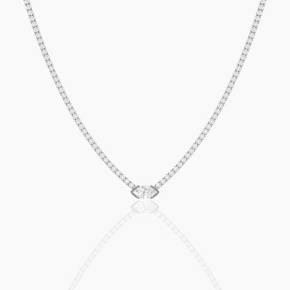 mens diamond tennis necklace