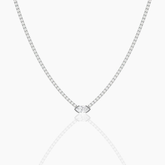 mens diamond tennis necklace