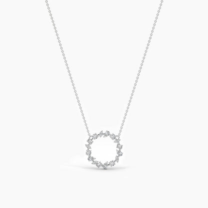diamond stone necklace