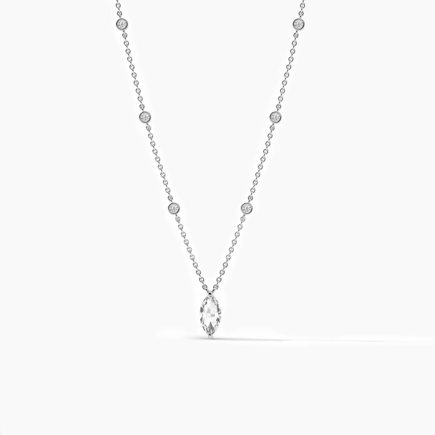 simple diamond necklace