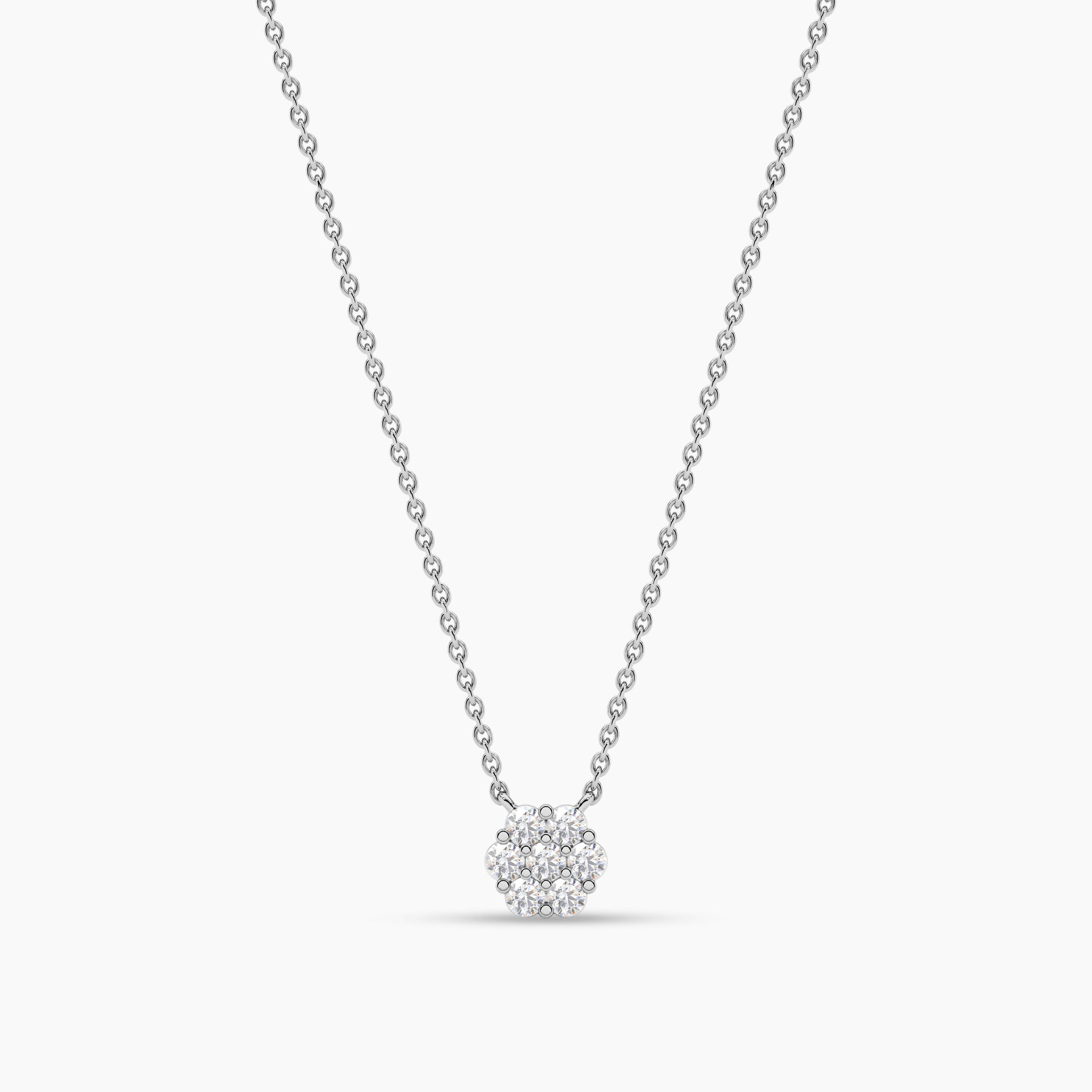 silver necklace while gold