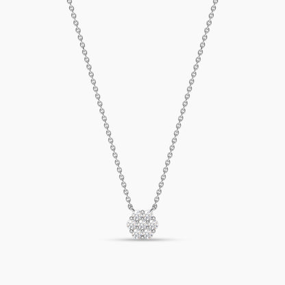 silver necklace while gold