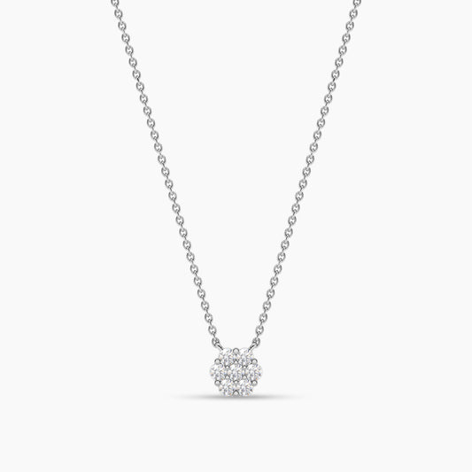 silver necklace while gold