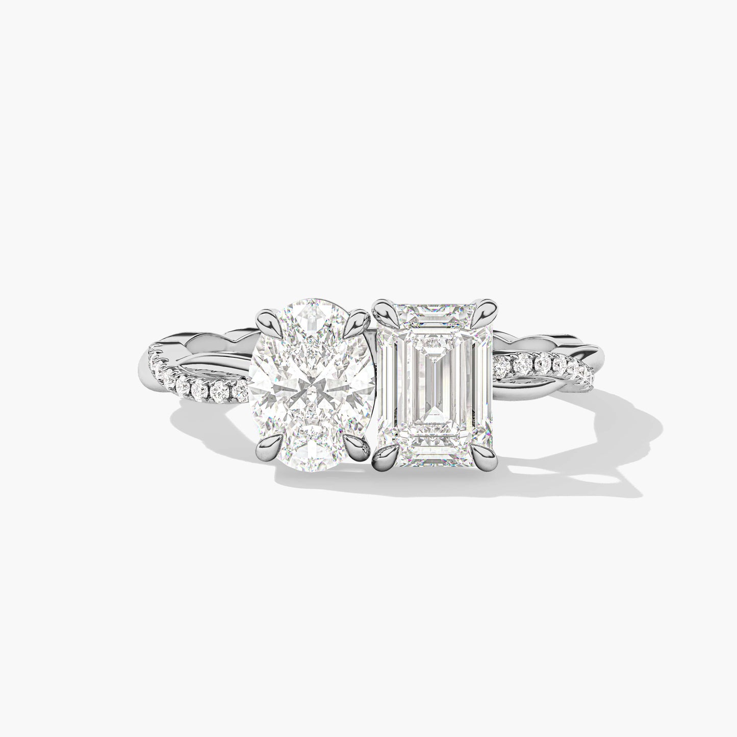 silver and diamond ring