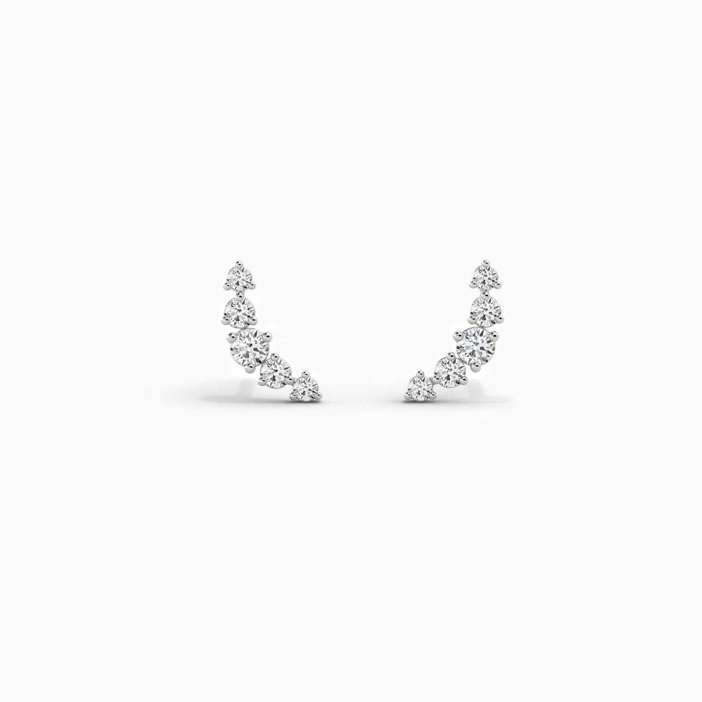 Ear Climber Earrings 925 Sterling Silver
