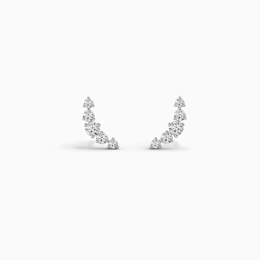 Ear Climber Earrings 925 Sterling Silver