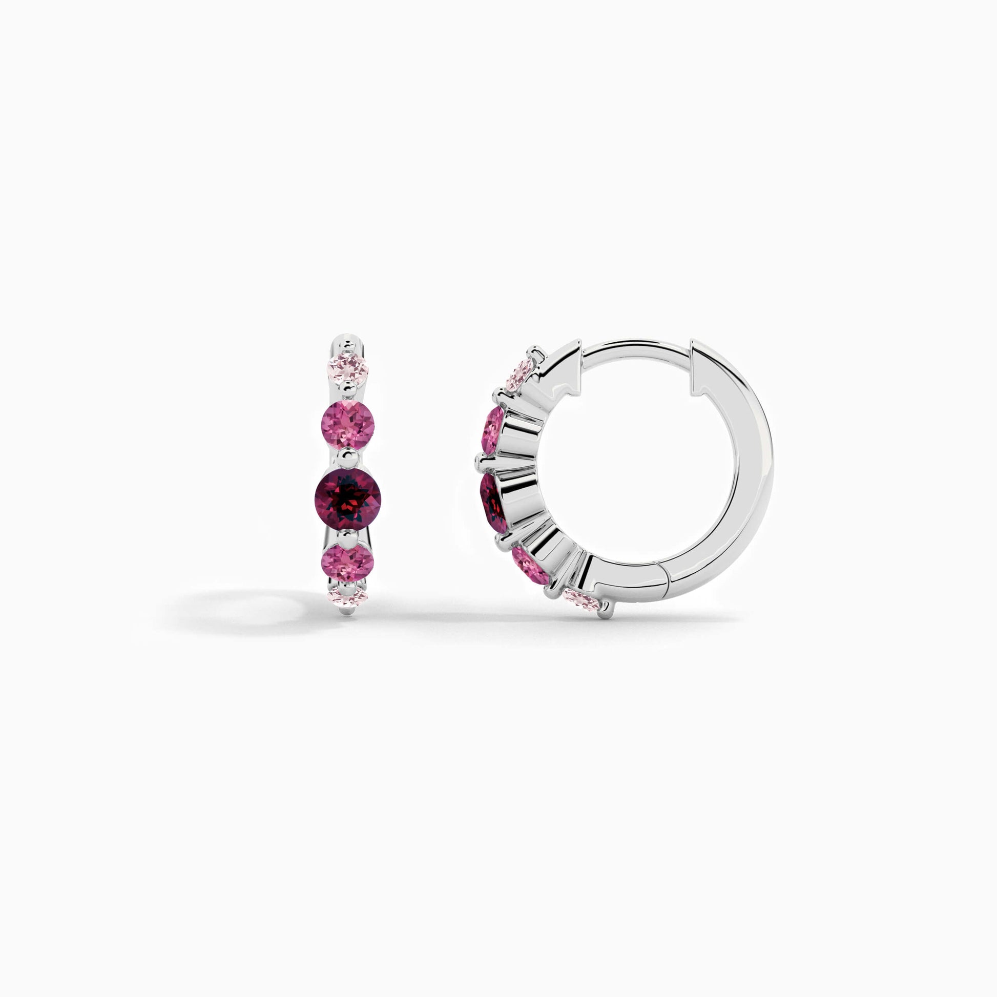 diamond hoop earrings