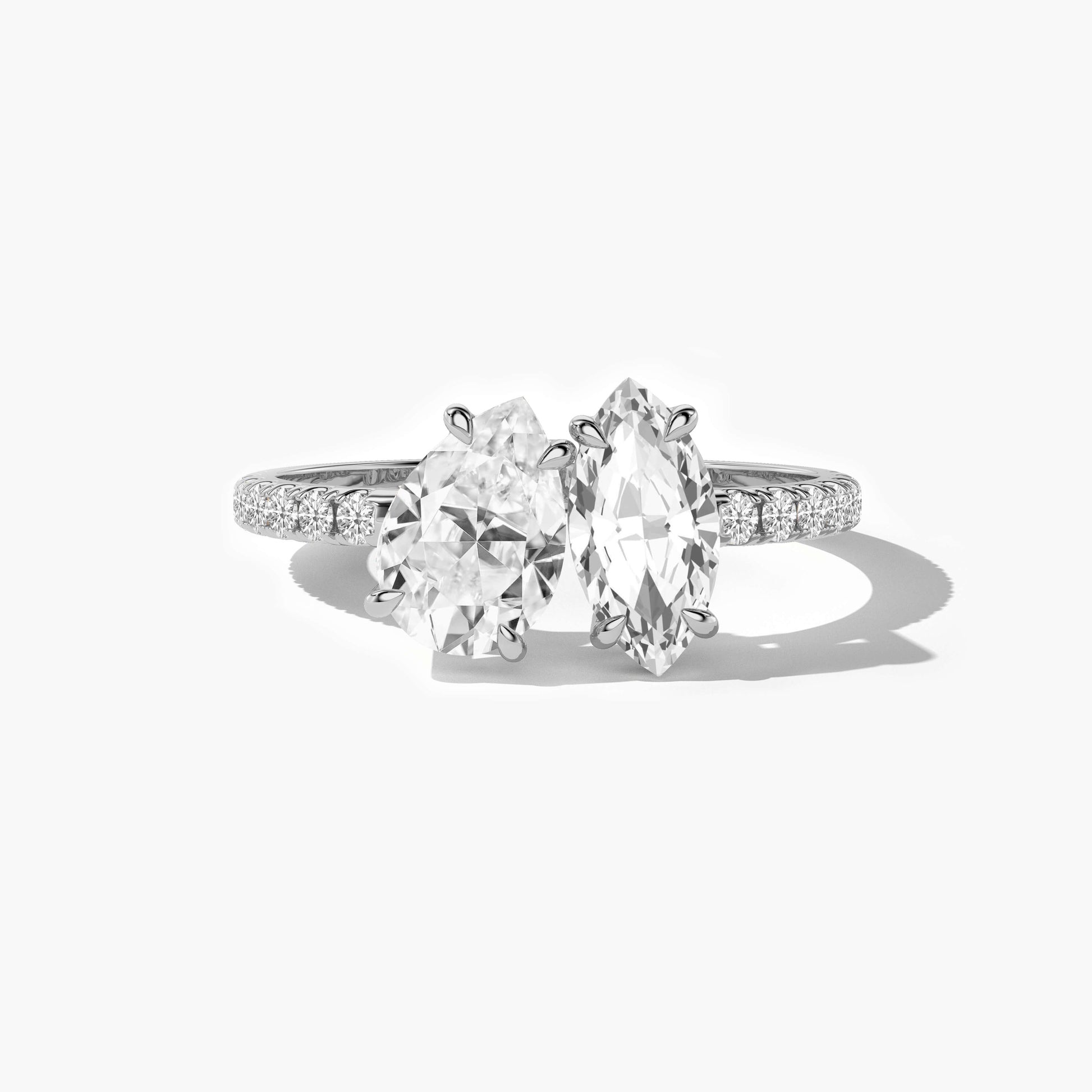 silver diamond rings
