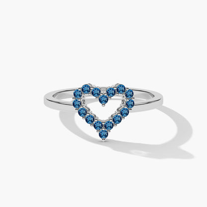 blue diamond ring