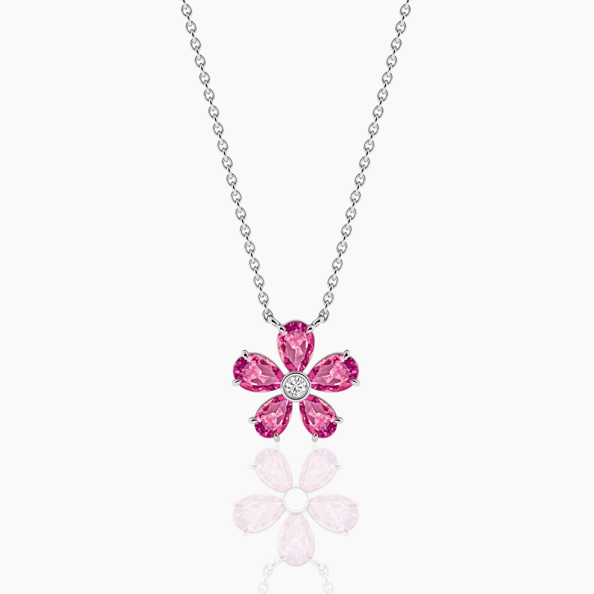 pink colour necklace​