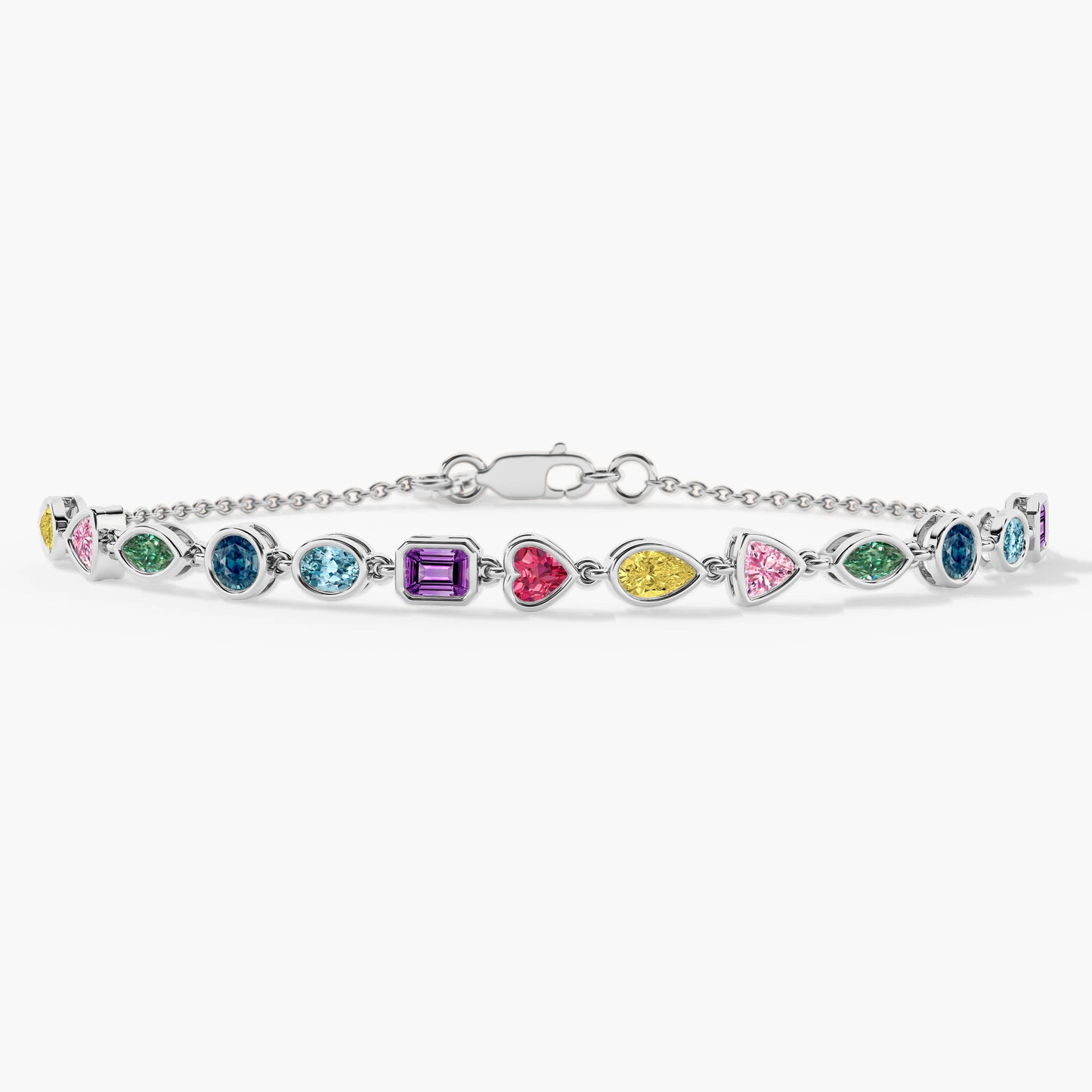 silver diamond bracelet