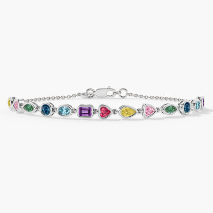 silver diamond bracelet