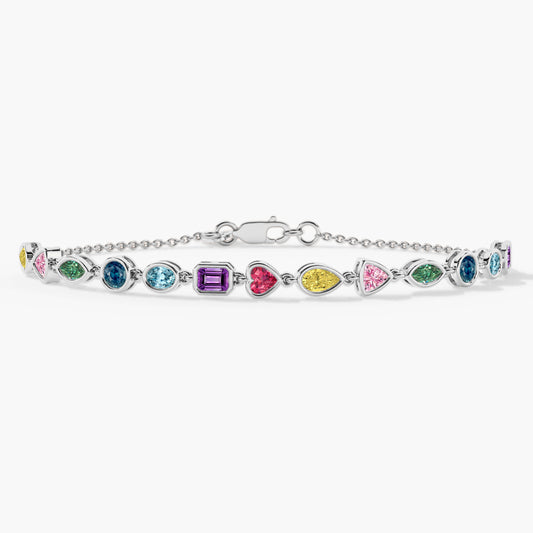 silver diamond bracelet