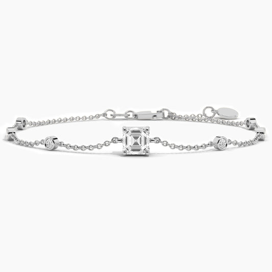 silver diamond bracelet