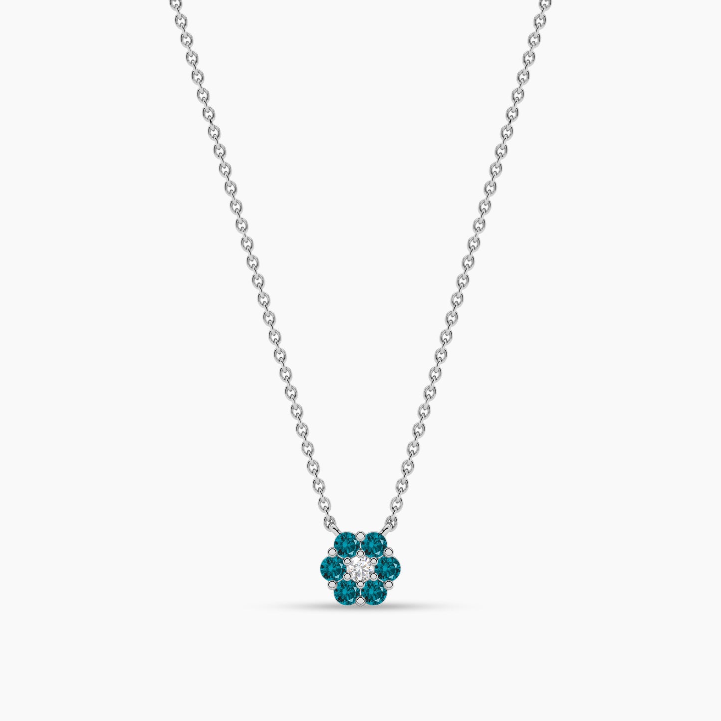 Sterling Silver Flower Shaped Pendant