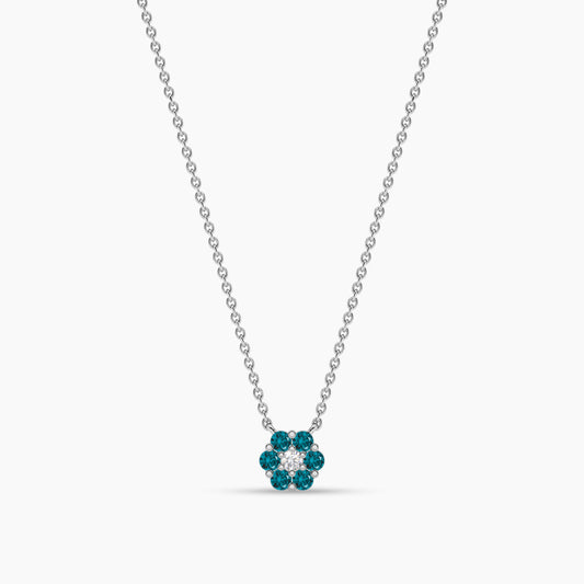 Sterling Silver Flower Shaped Pendant