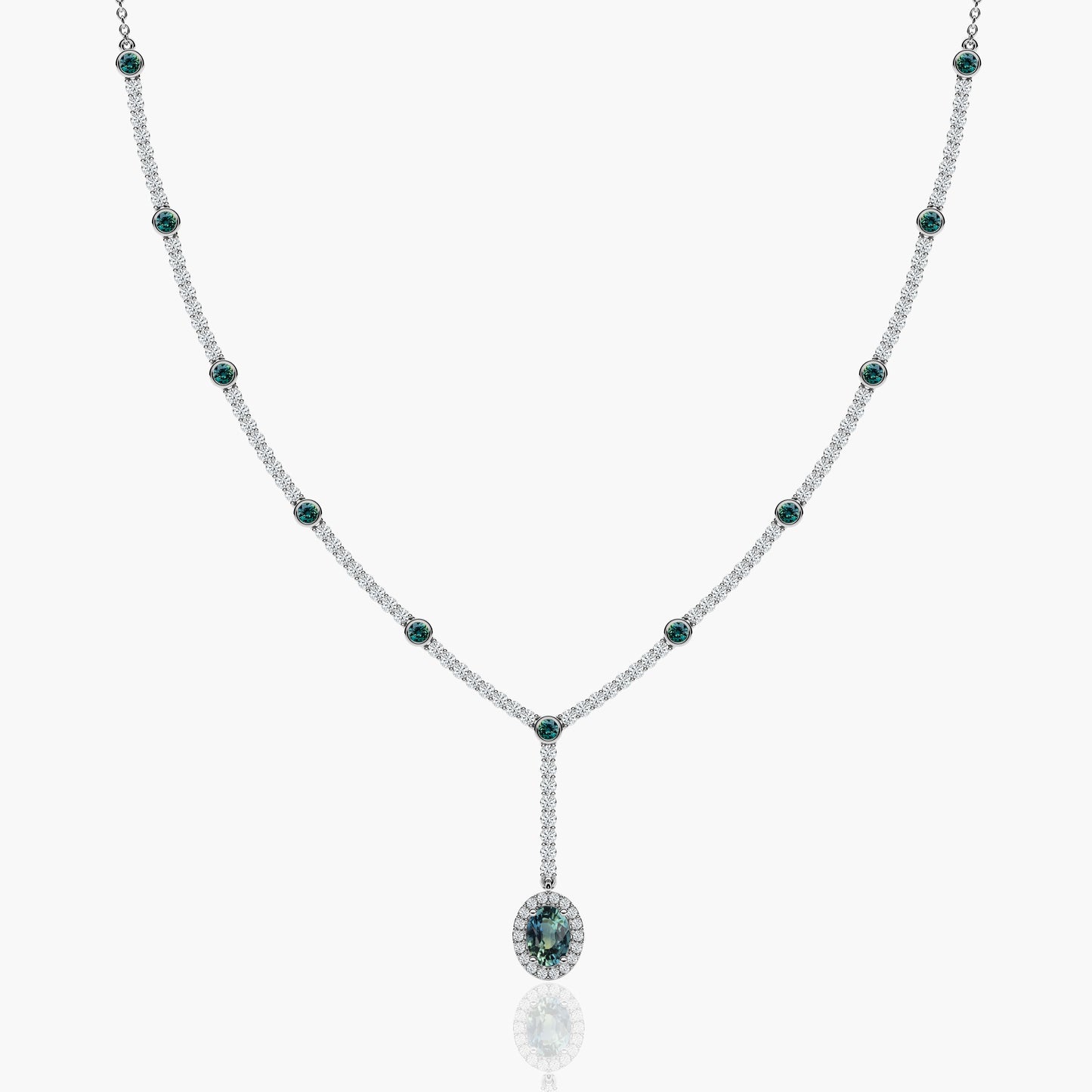 expensive blue diamond necklace​