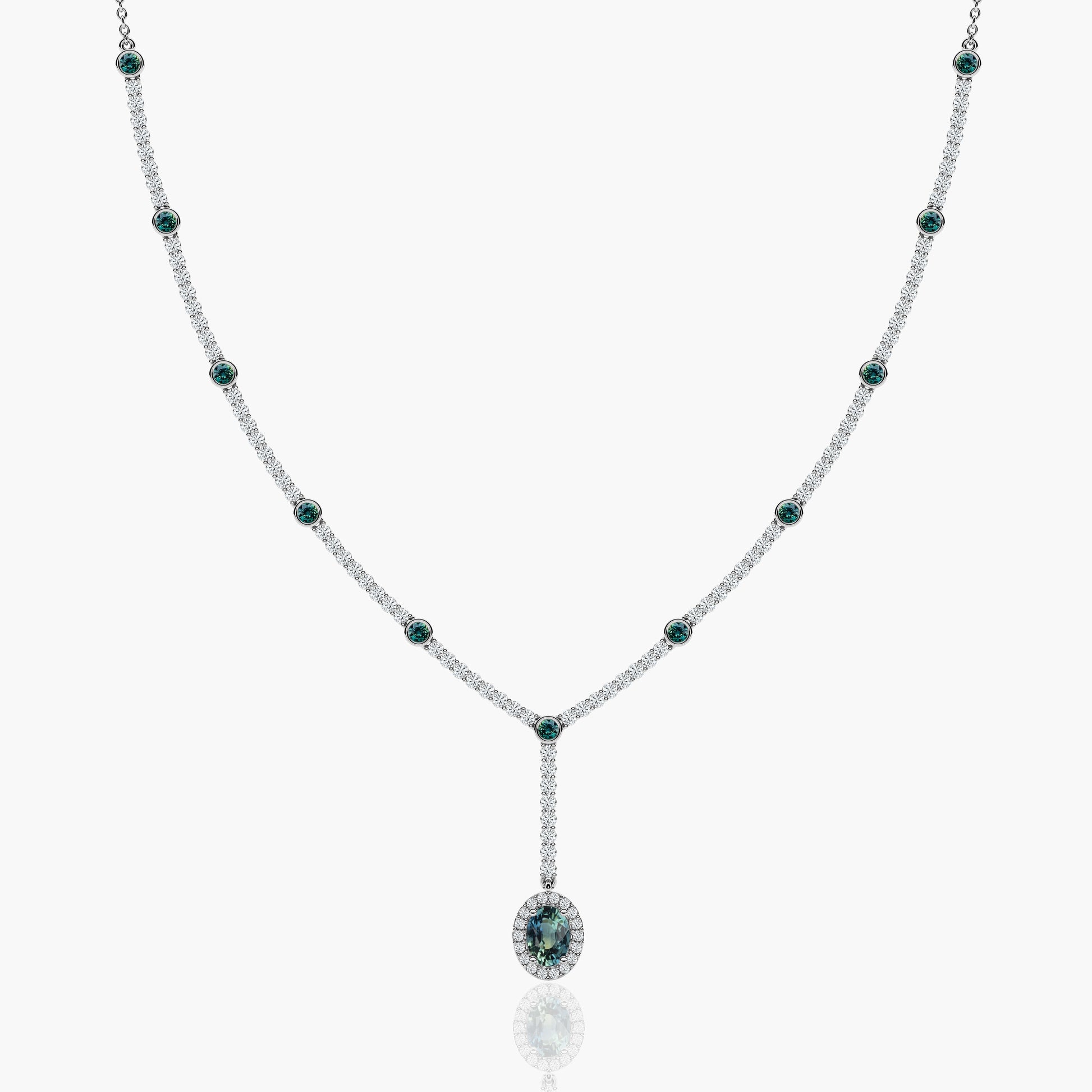 expensive blue diamond necklace​
