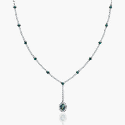 expensive blue diamond necklace​