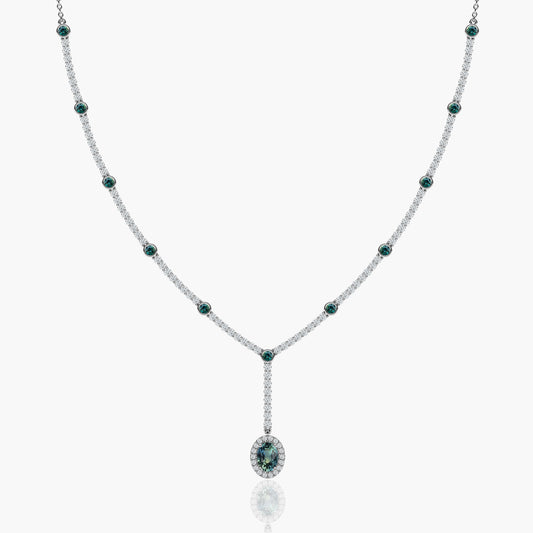 expensive blue diamond necklace​