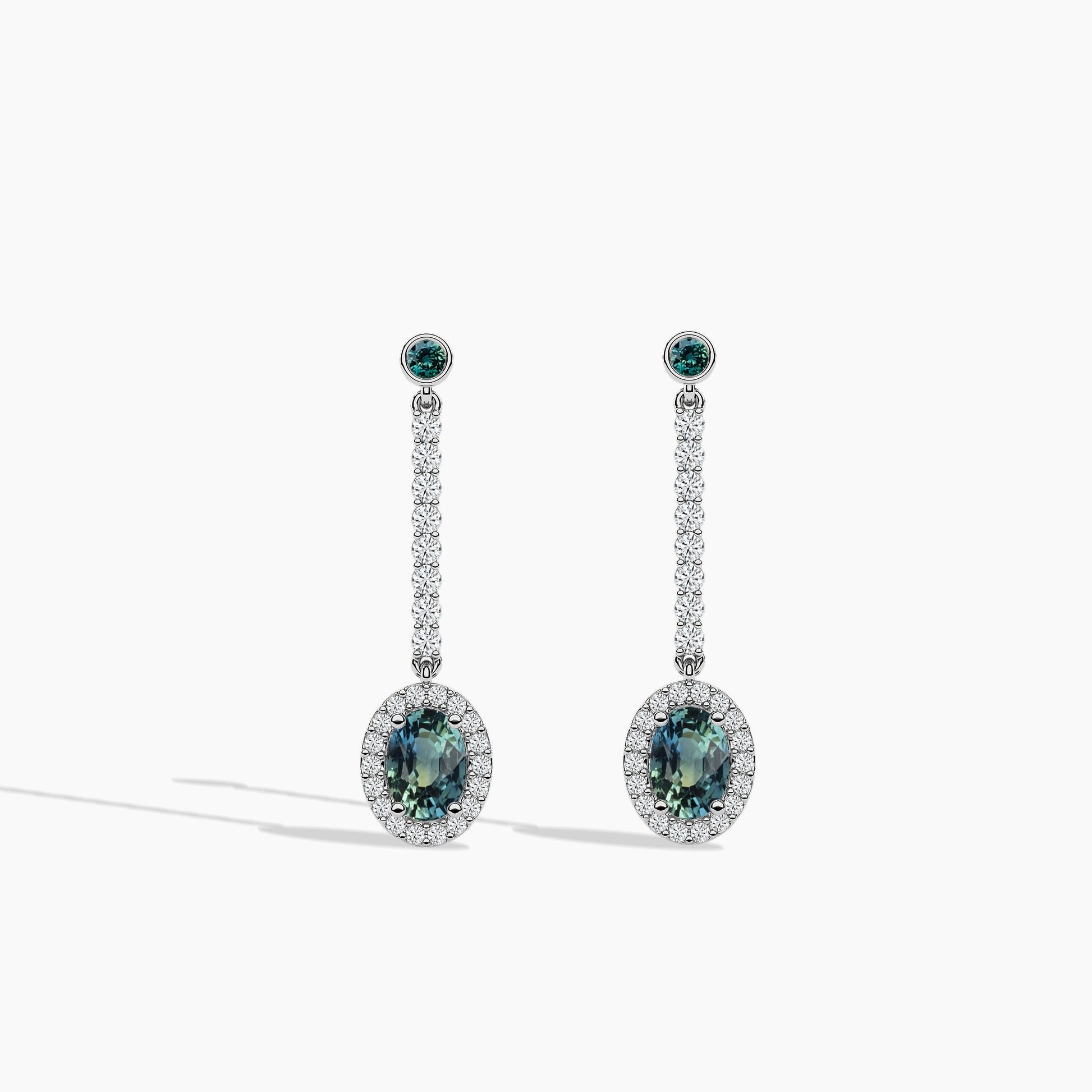 blue colour earrings