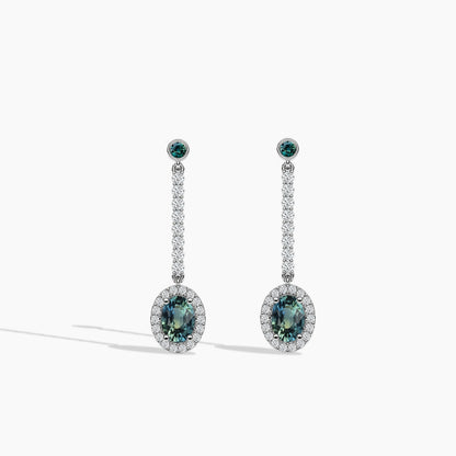 blue colour earrings