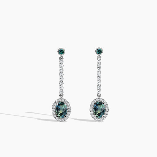 blue colour earrings