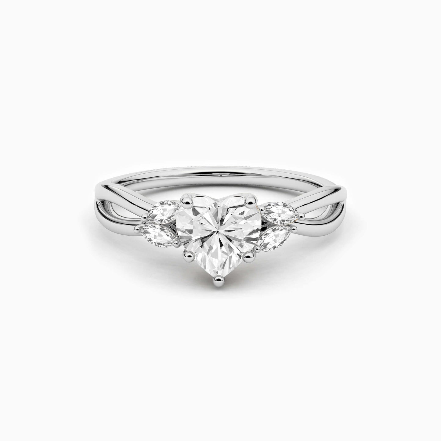 silver heart ring