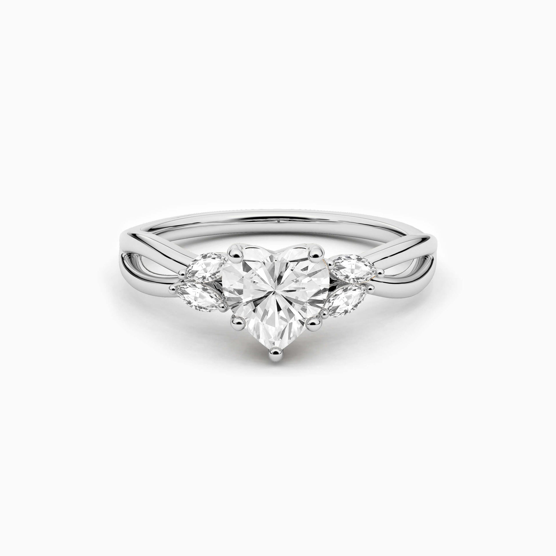 silver heart ring
