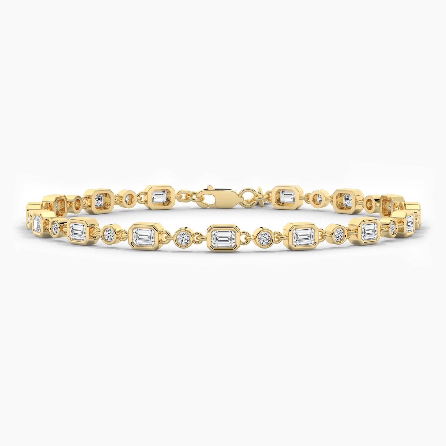 yellow plated diamond bracelet