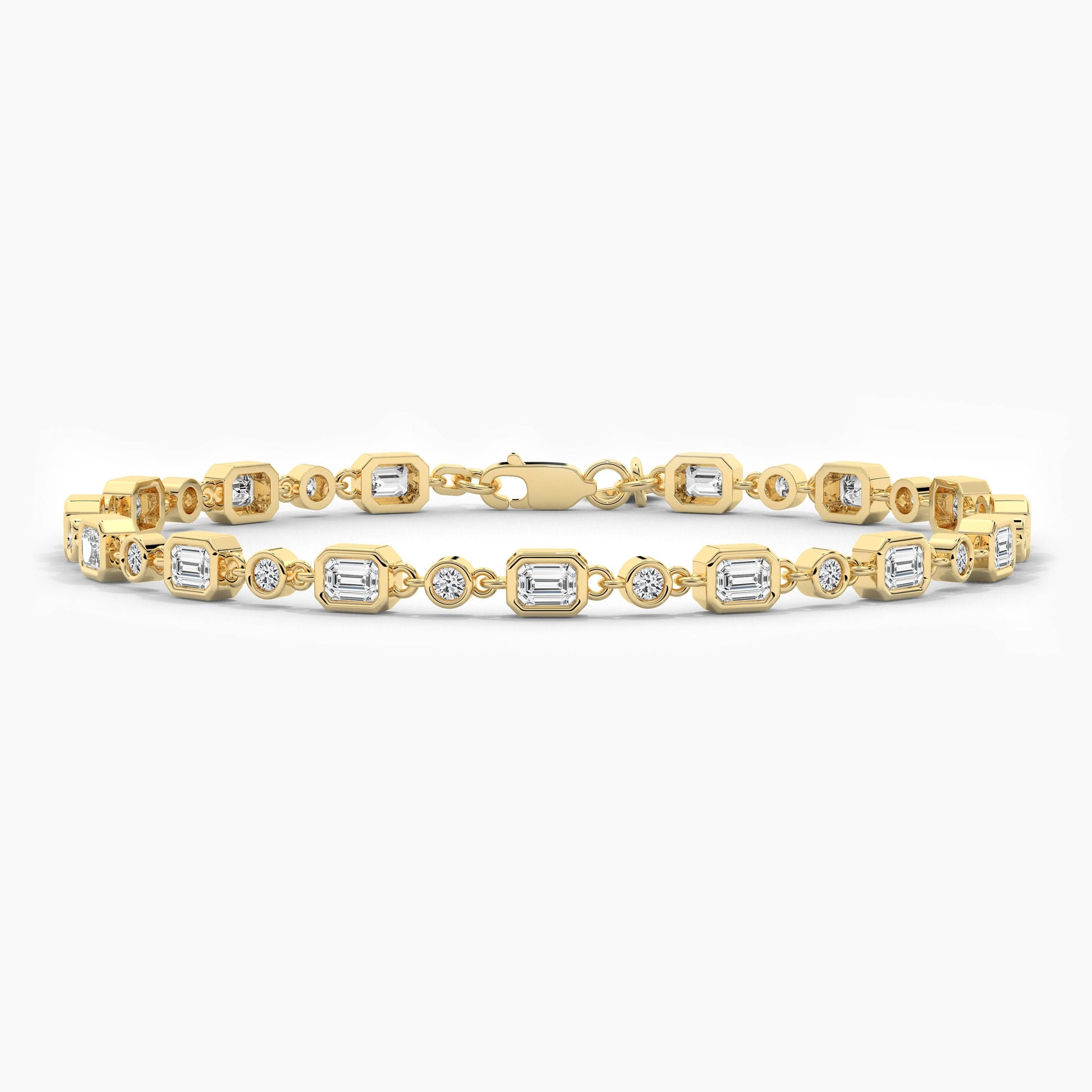 yellow plated diamond bracelet
