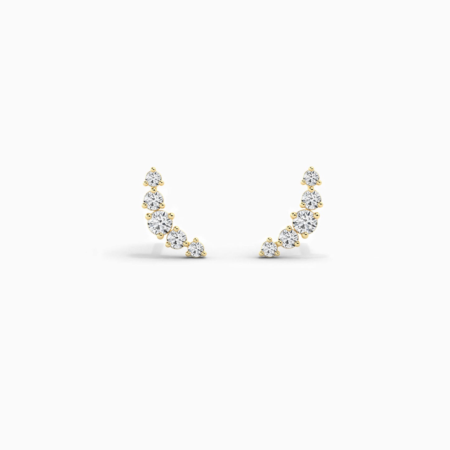 Ear Climber Earrings 925 Sterling Silver