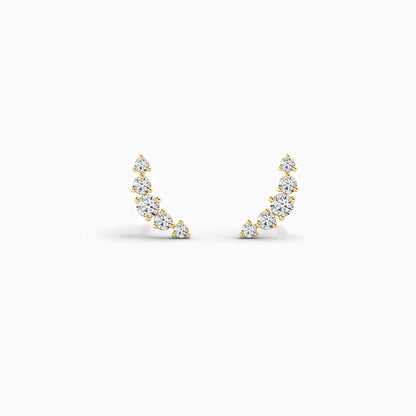 Ear Climber Earrings 925 Sterling Silver