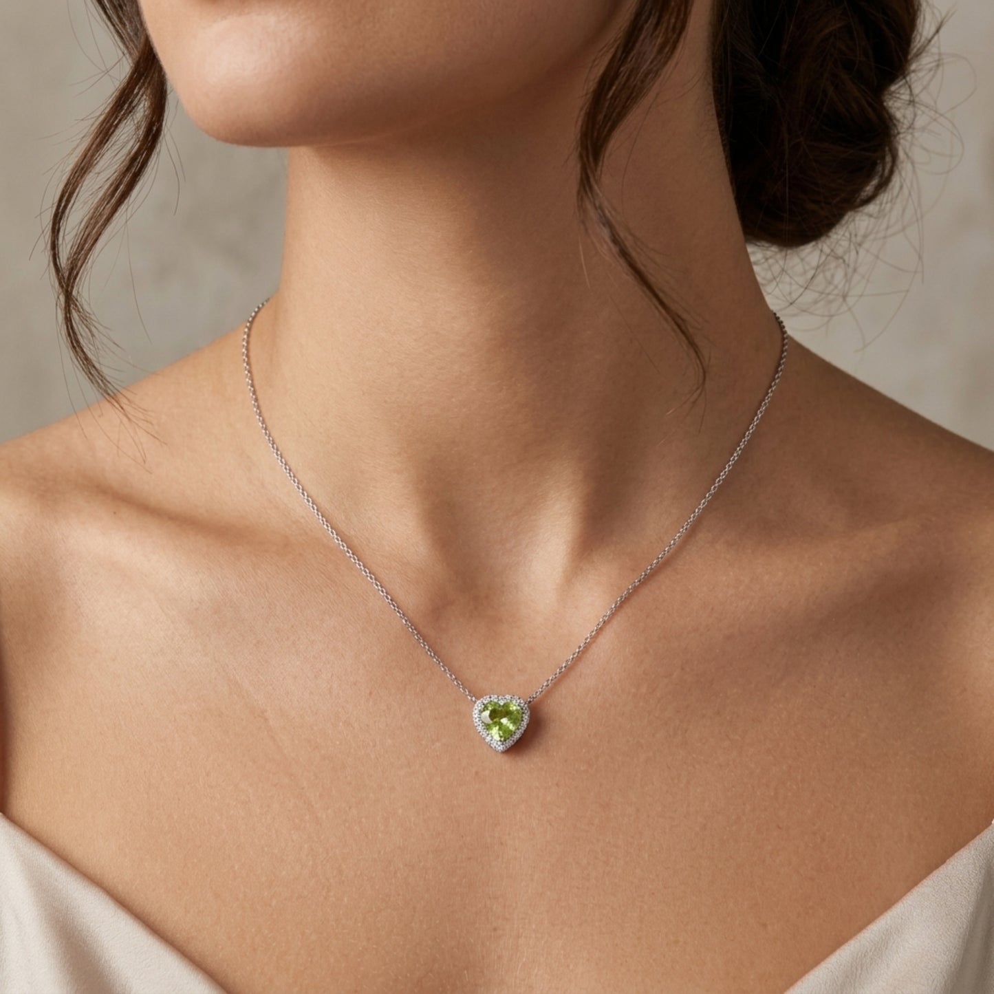 Green diamond pendant